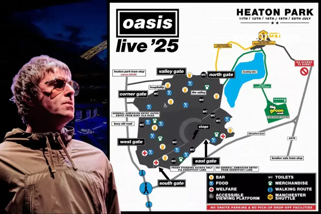 Heaton Park Map
