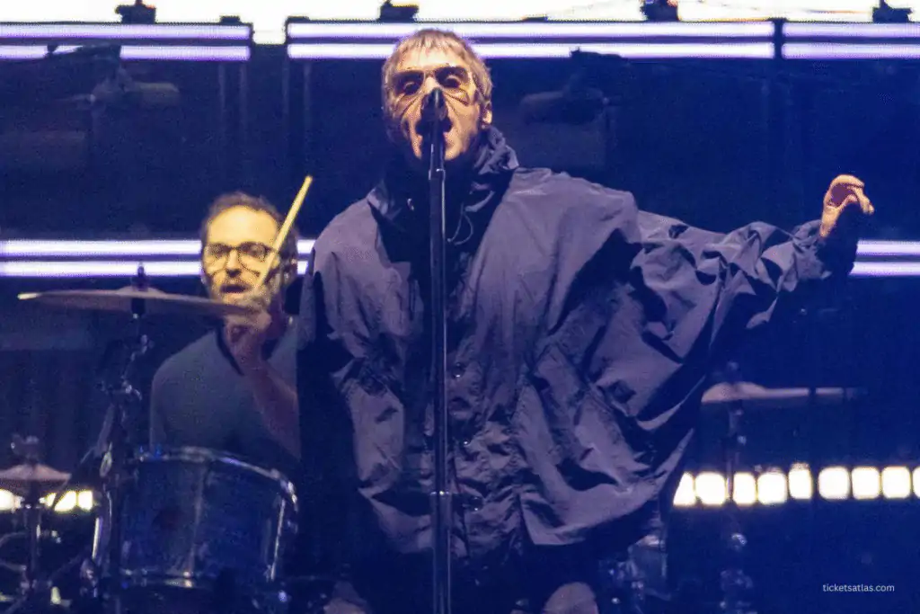 Liam Gallagher on stage